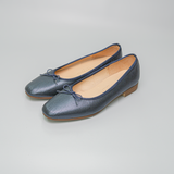 -Cicla- square ballet スクエアトゥバレエシューズ ネイビーメタリック