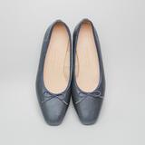 -Cicla- square ballet スクエアトゥバレエシューズ ネイビーメタリック
