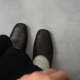 -Bou- plane flat shoes プレーンフラットシューズ ブラック