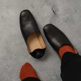 -Bou- plane flat shoes プレーンフラットシューズ ブラック