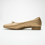 -Cicla- square ballet スクエアトゥバレエシューズ ブラウンゴールド