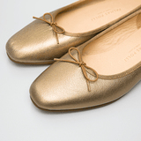 -Cicla- square ballet スクエアトゥバレエシューズ ブラウンゴールド